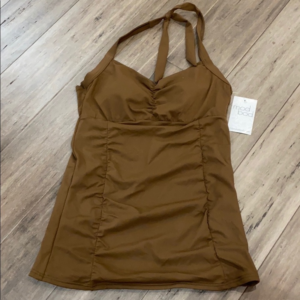 5‎ for $25 Mod Bod Marisa swim top brown